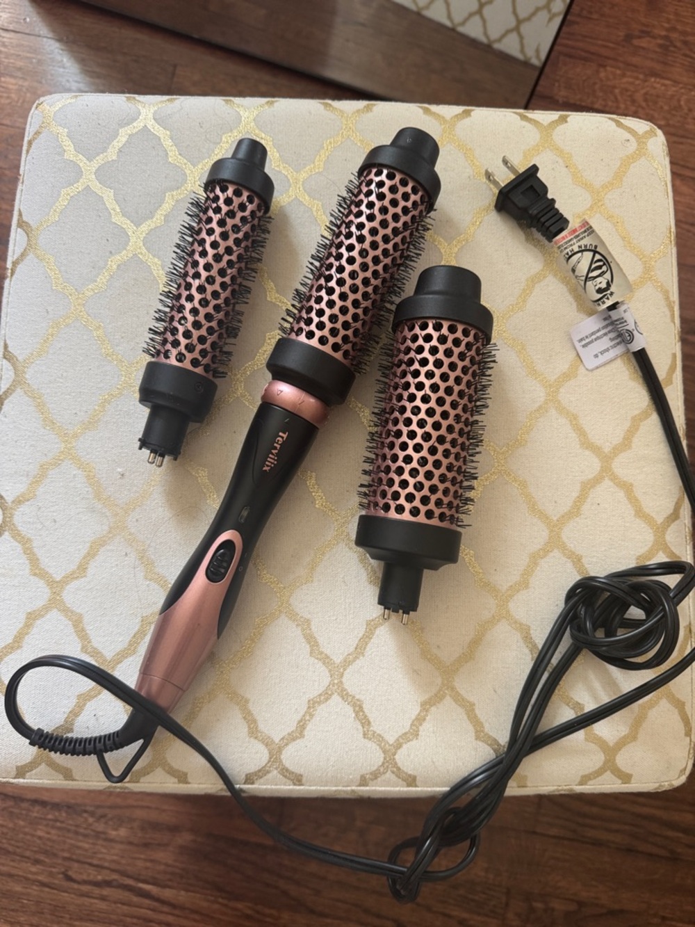 Interchangeable Hot Brush Styler - Rose Gold